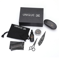 Suyqs — kit de soins pour la croissance de la barbe et moustache, ensemble 6 en 1, pour hommes, étiquette privée