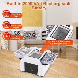 เครื่องสับไพ่อัตโนมัติสำหรับไพ่มาตรฐาน 2 ชั้น 70 เดซิเบล เงียบ - Product Image 5