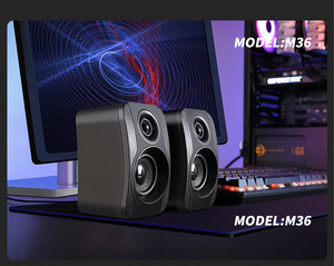 Loa USB 2.0 Phong Cách Giá Nhà Máy OEM Loa Mini Để Bàn Loa Giắc Cắm 3.5Mm Nhựa Hoạt Động Cho Máy Tính USB Di Động - Product Image 4