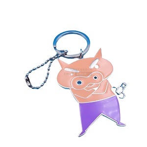 Japanese <b>Anime</b> Doll Metal <b>Keychain</b> Zinc Alloy Painted Cartoon Pendant Bright Nickel Hard Wearing Gift - Product Image 5
