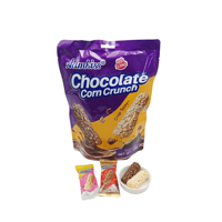 Barre de céréales croustillantes au chocolat Halal en gros, emballées individuellement, pour un snack croustillant et savoureux