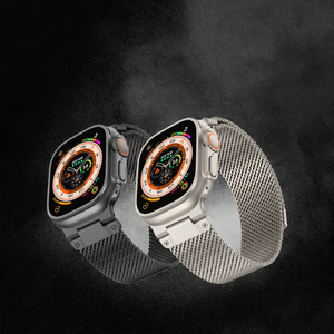 สายนาฬิกาสแตนเลสอย่างดี Ultra Band ขนาด 22 มม. สำหรับนาฬิกา S10 46 42 45 44 มม. สายแบบ Milanese - Product Image 3