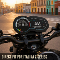 Tachometer Speedometer Kluster Instrumen Sepeda Motor Digital untuk Italika 125Z 150Z 150SZ 170Z Odometer Pengukur Bahan Bakar 12V