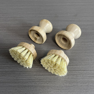 Kitchen Bamboo Wood Wooden <strong>Hand</strong> Scrub <strong>Brush</strong> Eco Bamboo Dish <strong>Brush</strong> with Replaceable Head - Product Image 6