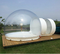 Tente dôme gonflable transparente de haute qualité, tente à bulles gonflable commerciale
