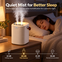 Diffuseur d'huiles essentielles ultrasonique personnalisé de 1350 ml, humidificateur d'air aromathérapeutique pour la pièce
