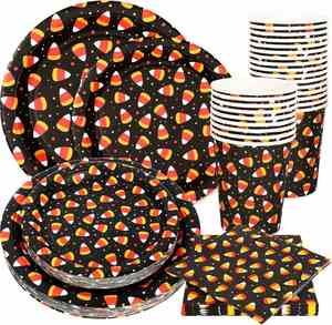 Moderno Juego de Vajilla para Pizza de 24 Piezas, Incluye Cuchillos, Cucharas y Tenedores de Plástico, Platos de Papel, Servilletas y Vasos para Fiestas - Product Image 4