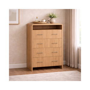 RIVEO RANGE Cómoda Alta de Madera para Dormitorio, Muebles para el Hogar, Duradera, Sostenible y Ecológica, a Buen Precio - Product Image 1