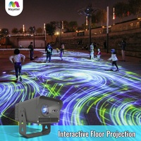 Sistema de Proyección Interactiva para Exteriores Mayeter Todo en Uno, Proyector de 1500Lm IP55, Espectáculo de Iluminación Inmersivo para Parques Temáticos Comerciales