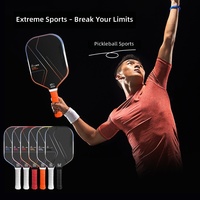 Raquette de pickleball en fibre de carbone T700 Gradient 16 mm, surface mate texturée, ensemble complet pour la compétition sportive