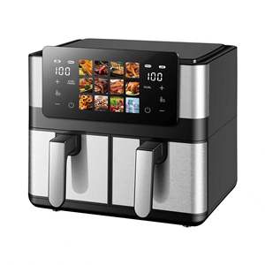 قلاية هوائية منزلية سعة 6 لتر من الفولاذ المقاوم للصدأ، أوتوماتيكية بالكامل، متعددة الوظائف، بسعة كبيرة ومرئية، تحكم باللمس، قوة 2000 واط - Product Image 5