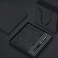 Carnet de notes de luxe A5 imprimé en typographie, personnalisé, pour bureau, journal, ensemble cadeau d'entreprise, stylo, vente en gros