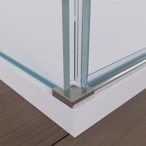 Cabina <span class=keywords><strong>de</strong></span> <span class=keywords><strong>ducha</strong></span> sin marco montada en el <span class=keywords><strong>plato</strong></span> <span class=keywords><strong>de</strong></span> <span class=keywords><strong>ducha</strong></span> o suelo <span class=keywords><strong>con</strong></span> soportes y bisagras - Product Image 4