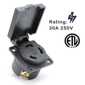 Industrielle 30Amp 250Volt 2-polige 3-Draht-RV/EV-wetterfeste staub dichte NEMA-L6-30R steckdose mit Abdeckung für RV/EV-Steckdosen - Product Image 3