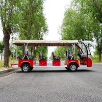 Mini buggy de bus et voiture de luxe électrique 17 places personnalisés pour les visites touristiques et les touristes 80-100KM