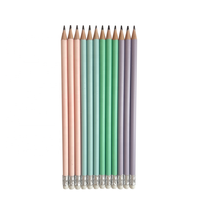 Ensemble de papeterie pour étudiants Mocaron, utilisation hôtelière, emballage personnalisé, crayons à dessin non toxiques en plastique rond HB, mine noire, fabriqué dans le Jiangxi