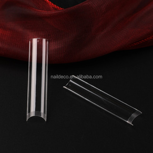 Puntas de Uñas Transparentes Sin Curva C para Uñas Acrílicas Profesionales, 3XL <span class=keywords><strong>Extra</strong></span> Largas, 12 Tamaños, Media Cobertura, Rectas, Cuadradas, Francesas - Product Image 2
