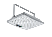 Projecteur LED solaire IP66 5054 SMD avec boîtier en acier galvanisé, télécommande, garantie 5 ans, lampe de chantier extérieure