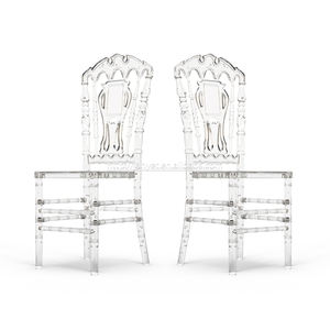Commercio all'ingrosso a buon mercato knock giù acrilico corona di cristallo di cerimonia nuziale trasparente sillas <span class=keywords><strong>tifany</strong></span> - Product Image 6