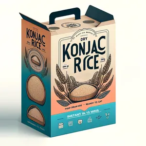 Instant Healthy Dried Konjac Rice Low Carb High Fiber Easy Prep