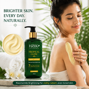 Lotion Corporelle <span class=keywords><strong>Éclaircissante</strong></span> HZBC au Niacinamide en Gros - Formule Haute Efficacité à 5% pour les Taches Brunes et le Teint Irrégulier, Blanchiment <span class=keywords><strong>Rapide</strong></span> - Product Image 2