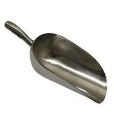 Cuchara de hielo de aluminio con acabado pulido Uso de cuchara de metal de alta calidad para accesorios de hotel y cocina - Product Image 3