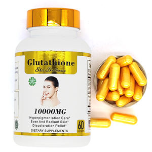 Puissantes Gélules Blanchissantes pour la Peau au L-glutathion, Vitamine C et Collagène pour Teints Foncés - Product Image 1