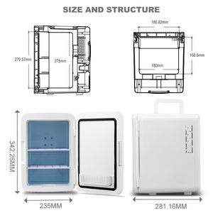 Portable10L Accueil Chambre Table <span class=keywords><strong>Top</strong></span> <span class=keywords><strong>Silencieux</strong></span> Maquillage Soins De La Peau Cosmétique Réfrigérateur Mini Réfrigérateur - Product Image 3
