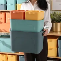 2020 yeni kore tarzı organizatör kutuları kutusu plastik Modern oyuncaklar organizatör depolama kapaklı kutu