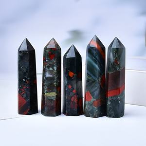 Torre de Cristal de Punta de Sangre Africana Natural Pulida de Estilo Bohemio al por Mayor para Decoración del Hogar Única y Regalos Navideños - Product Image 4