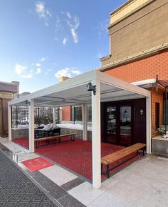 Pergola Moderna in Alluminio con Tetto Retrattile Motorizzato <span class=keywords><strong>per</strong></span> Giardino Esterno, Patio e <span class=keywords><strong>Copertura</strong></span> <span class=keywords><strong>per</strong></span> Carport - Product Image 6