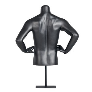 Penjualan langsung pabrik manekin pria otot besar setengah badan hitam - Product Image 6