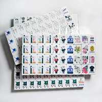 Set Mahjong Golf Master Versi Amerika Ubin Mahjong Akrilik Koleksi Elegan Set Permainan