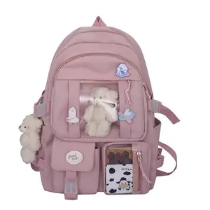 High School Girls Backpack School Bags For Teenage Girls Multi Pockets New Kawaii Backpack Women Harajuku Cute Mochila