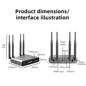 Google 회의를위한 최고 품질의 Ultra HD 4K 무선 회의 화상 협업 회의 시스템 BYOM