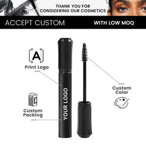 Noir imperméable et sans bavures pour le <span class=keywords><strong>mascara</strong></span> en fibre de soie 4d avec <span class=keywords><strong>mascara</strong></span> liquide minéral épais à friser de longue durée de marque privée - Product Image 5