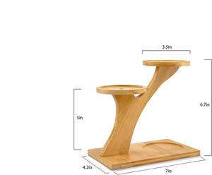 Bonsaï <span class=keywords><strong>de</strong></span> bureau en bambou détachable facile à assembler <span class=keywords><strong>sur</strong></span> un <span class=keywords><strong>support</strong></span> <span class=keywords><strong>de</strong></span> <span class=keywords><strong>pot</strong></span> <span class=keywords><strong>de</strong></span> <span class=keywords><strong>fleur</strong></span> à trois niveaux - Product Image 5