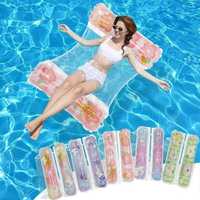 Matelas Gonflable Portable pour Eau - Chaise Longue de Piscine et Selle d'Exercice 3-en-1 pour Plage, Lac et Jardin