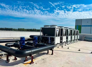 अर्ध-भाग हर्मीटिकल एयरकूल्ड स्क्रू चिलर कुशल गर्मी वसूली आसान स्थापना कम शोर कंपन सुरक्षित आरामदायक - Product Image 5