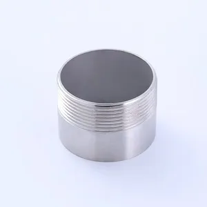 steel 304 pipe fitting 1" BSP/NPT threaded one end nipple welding nipples stainless plumbing materials