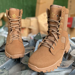 Botas de Combate de Caña Alta para Senderismo en el Desierto, Unisex, con Suela de Goma, Tacón Bajo, Transpirables, Resistentes al Desgaste y Antideslizantes - Product Image 4