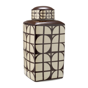Vaso decorativo in ceramica con coperchio per la casa, soggiorno, camera da letto, ufficio, sala da pranzo. - Product Image 4