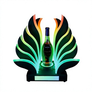 Exhibidor de Botellas de Whisky y Champán con Forma de Alas y Logotipo Personalizado para Bares y Discotecas, Glorificador de Botellas LED, Presentador de Botellas - Product Image 6