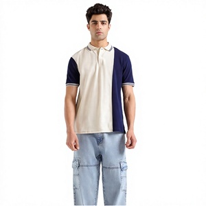 Polo pour homme, manches courtes, coton, décontracté, respirant, coupe classique, design uni, boutons sur le devant - Product Image 1