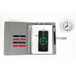 <span class=keywords><strong>Agenda</strong></span> Inteligente de Cuero Lork 2026 con Banco de Energía de 8000mAh y Memoria USB - Encuadernación en Espiral - Logotipo Personalizado - <span class=keywords><strong>Agenda</strong></span> Ejecutiva A5 - Product Image 4