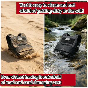 Chaleco Táctico de Seguridad Ajustable para Entrenamiento al Aire Libre, Chaleco Protector para Paintball, Cosplay, Equipo del FBI, Defensa Personal - Product Image 2
