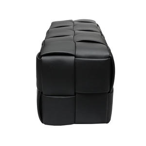 Partner Nordic Living Room <strong>Black</strong> Wide Pu Leather Ottoman Stool <strong>Bench</strong> With <strong>Storage</strong> - Product Image 4