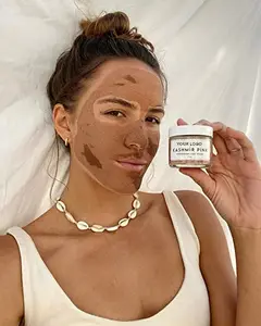 himalayan pink clay face mask cruelty free vegan exfoliating firming skin acne fighting clay mud mask powder
