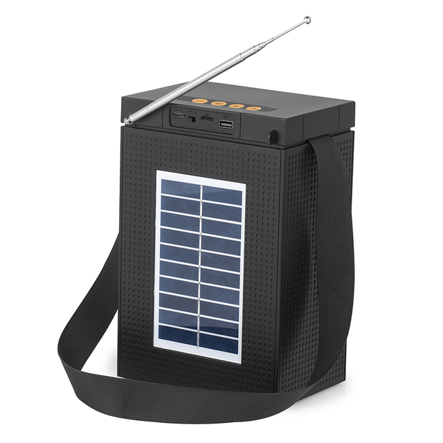L69 Hot Selling Powerful Solar Panels Charging Stereo Portable Blue-tooth Speaker Strong FM Radio Outdoor Super Bass Speaker