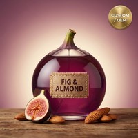 Perfume artesanal de figo y almendra con aroma dulce a frutos verdes, fragancia gourmand personalizada OEM, en pequeños lotes.